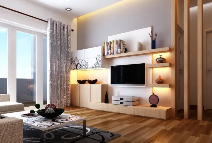 tủ trang trí phòng khách đẹp