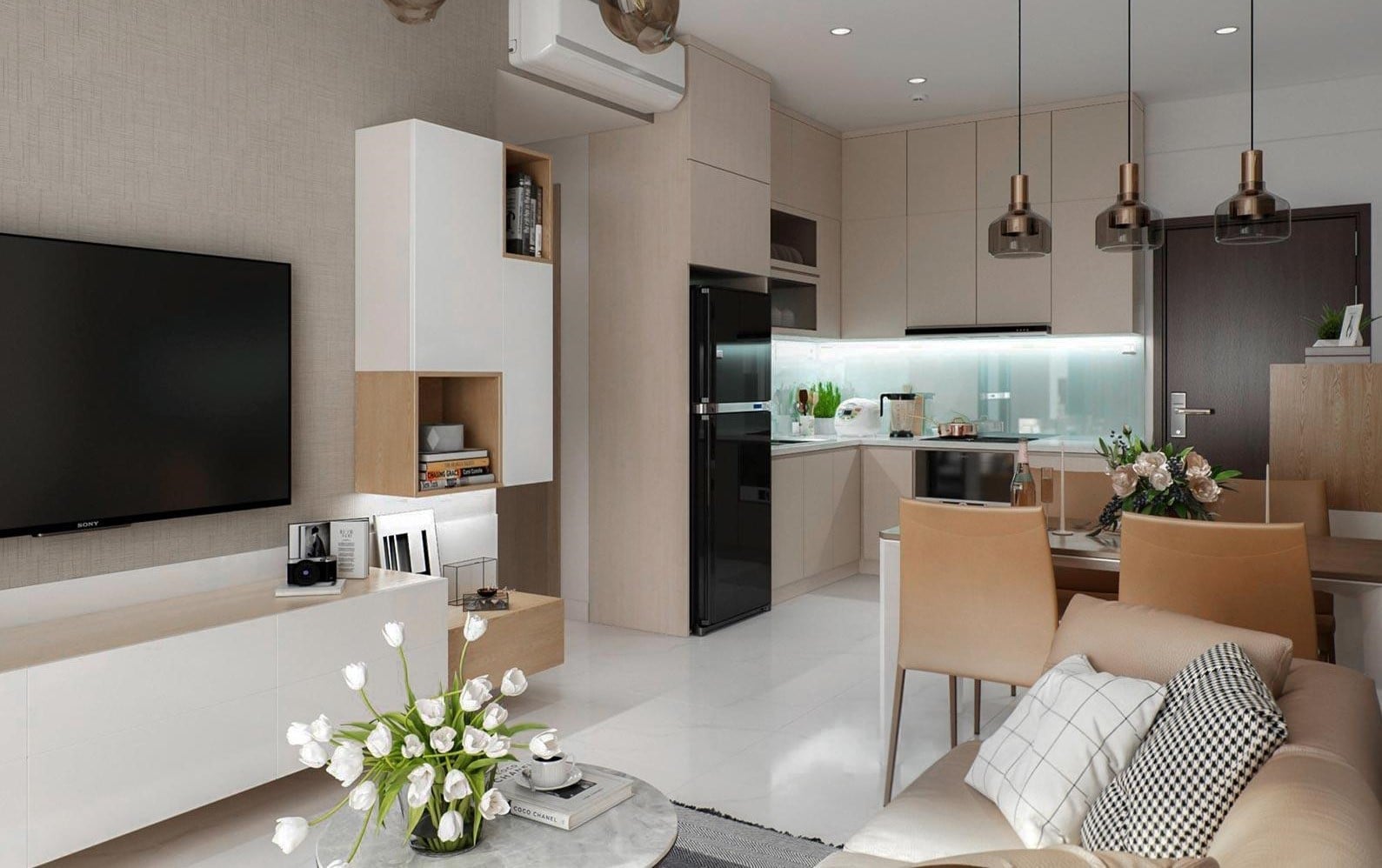Mẫu nh&agrave; chung cư 50m2