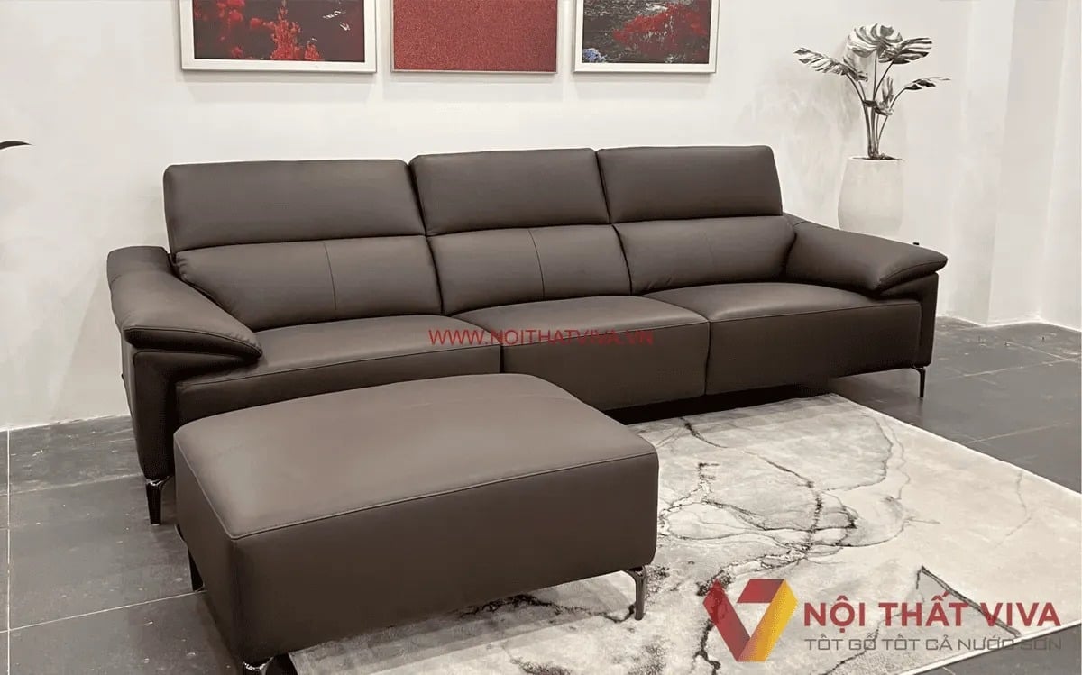 Sofa bọc da b&oacute;ng bẩy