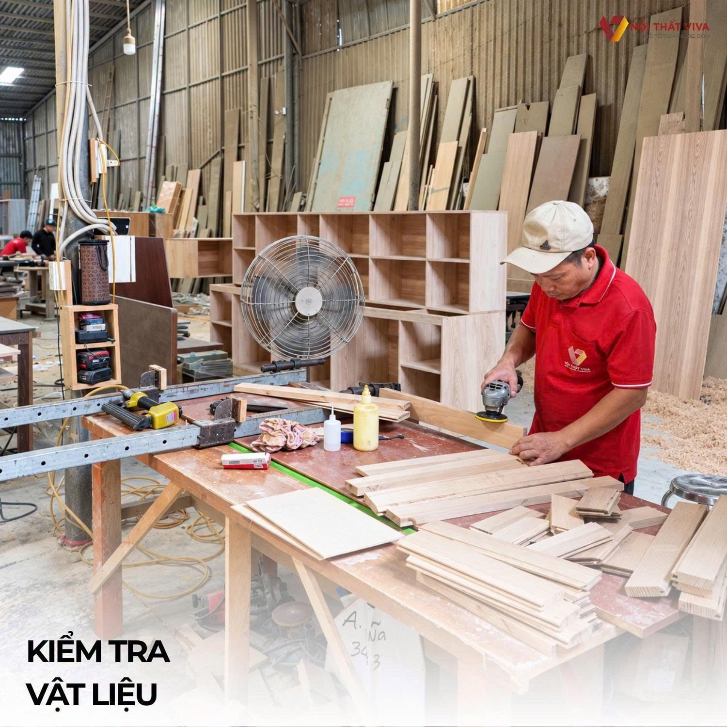  Sản xuất nội thất tại xưởng