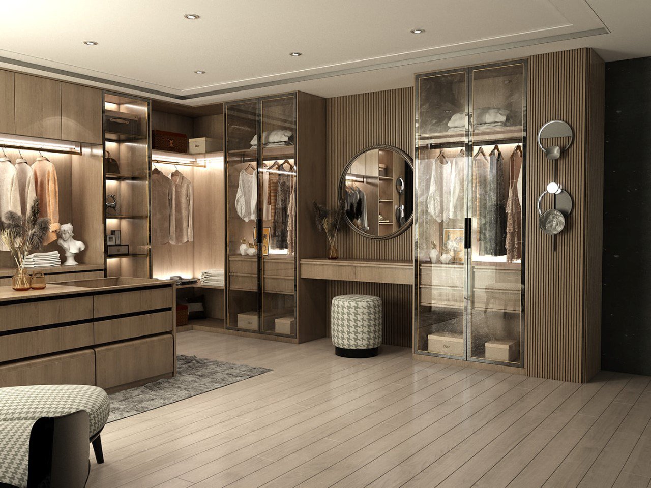 10+ Mẫu thiết kế phòng thay đồ ấn tượng | Housedesign