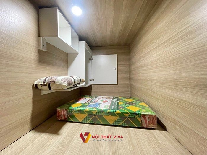 Sleep Box hộp ngủ gỗ công nghiệp dễ lắp đặt, vận chuyển, giá rẻ tại Nội thất Viva.