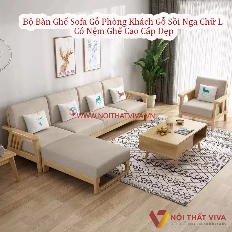 Sofa chữ L Nội thất Viva có mức giá từ cao đến bình dân, giá rẻ đáp ứng mọi nhu cầu khách hàng.