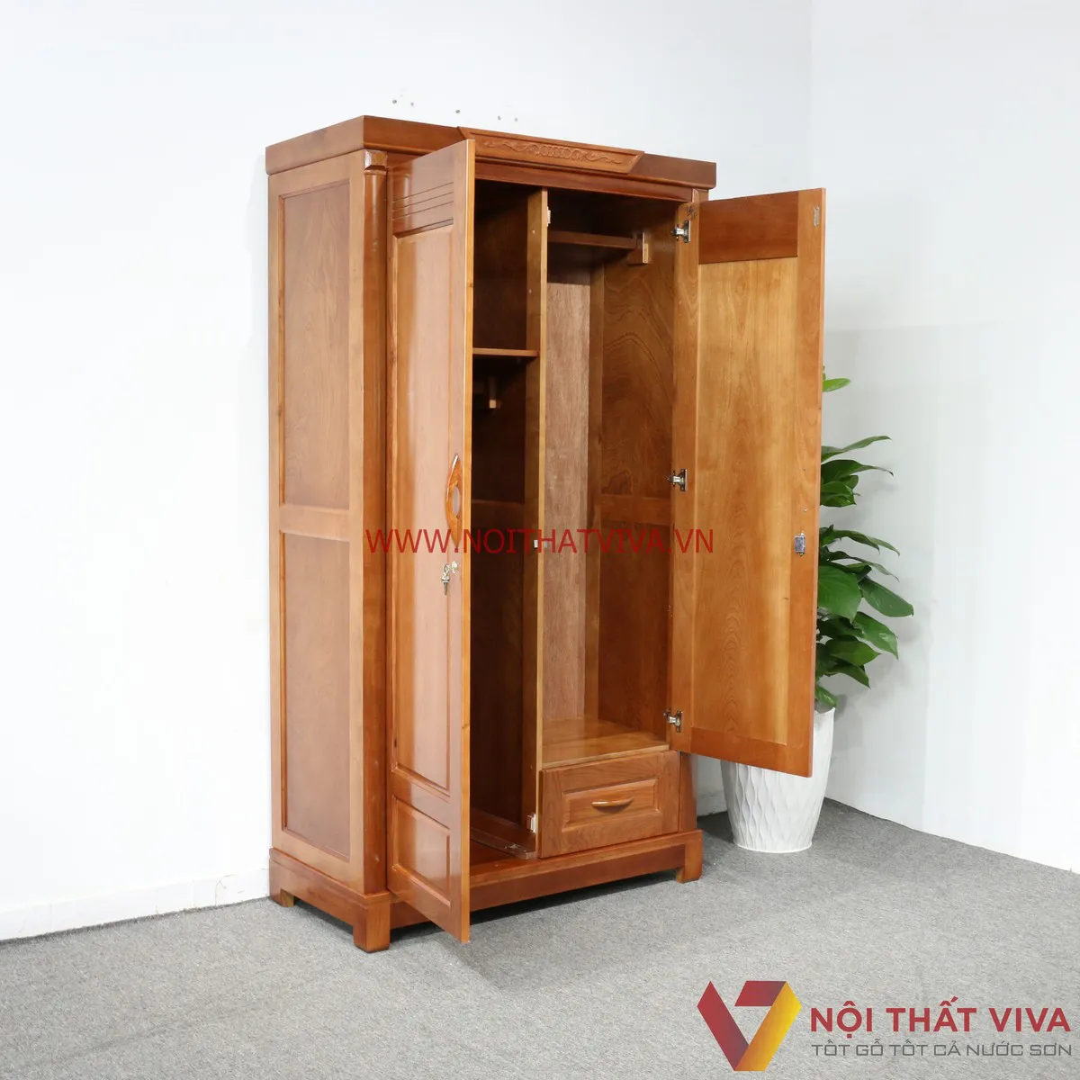 tủ áo 2 cánh gỗ Xoan tủ áo 2 cánh gỗ Xoan