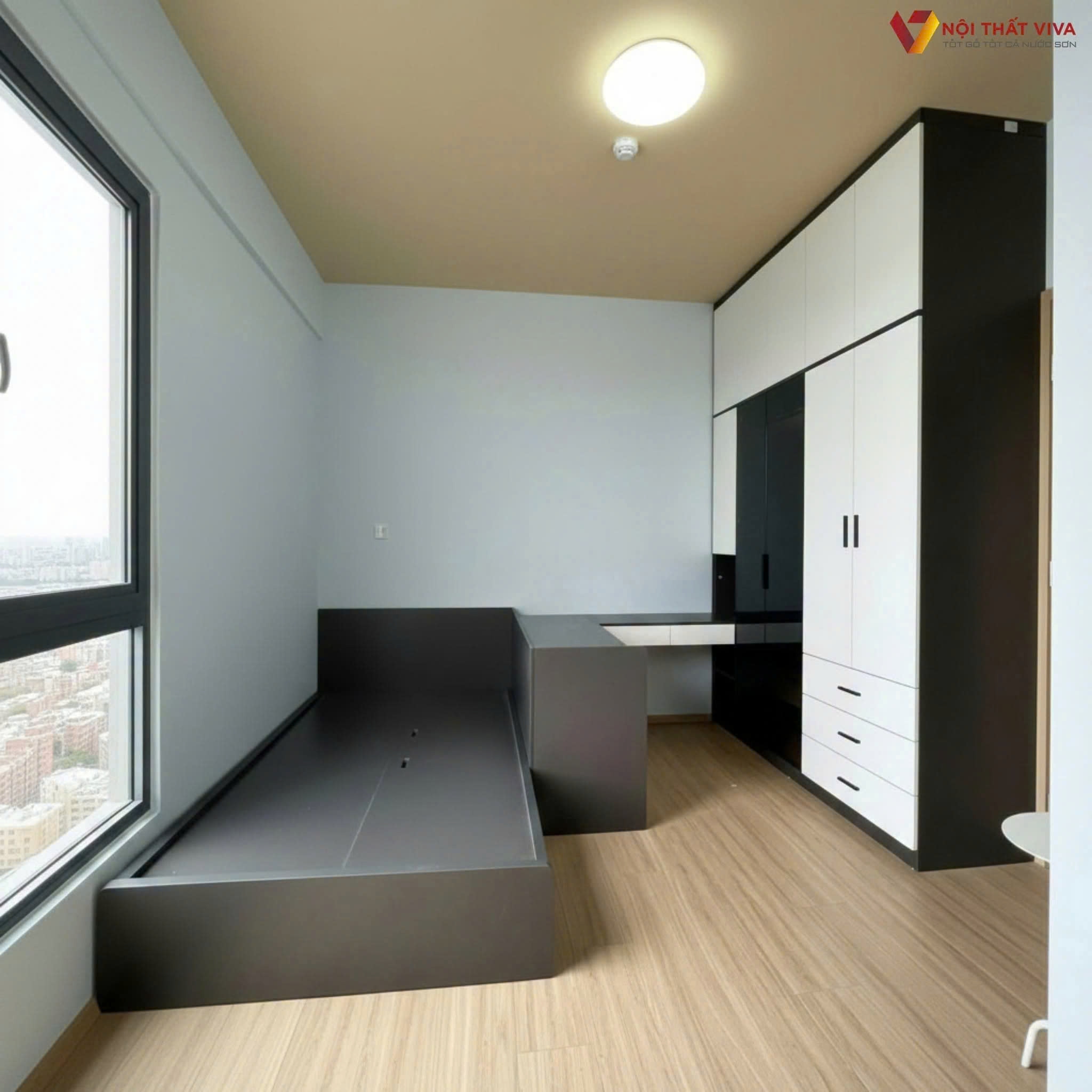 Thi c&ocirc;ng nội thất ph&ograve;ng ngủ trọn g&oacute;i tại chung cư