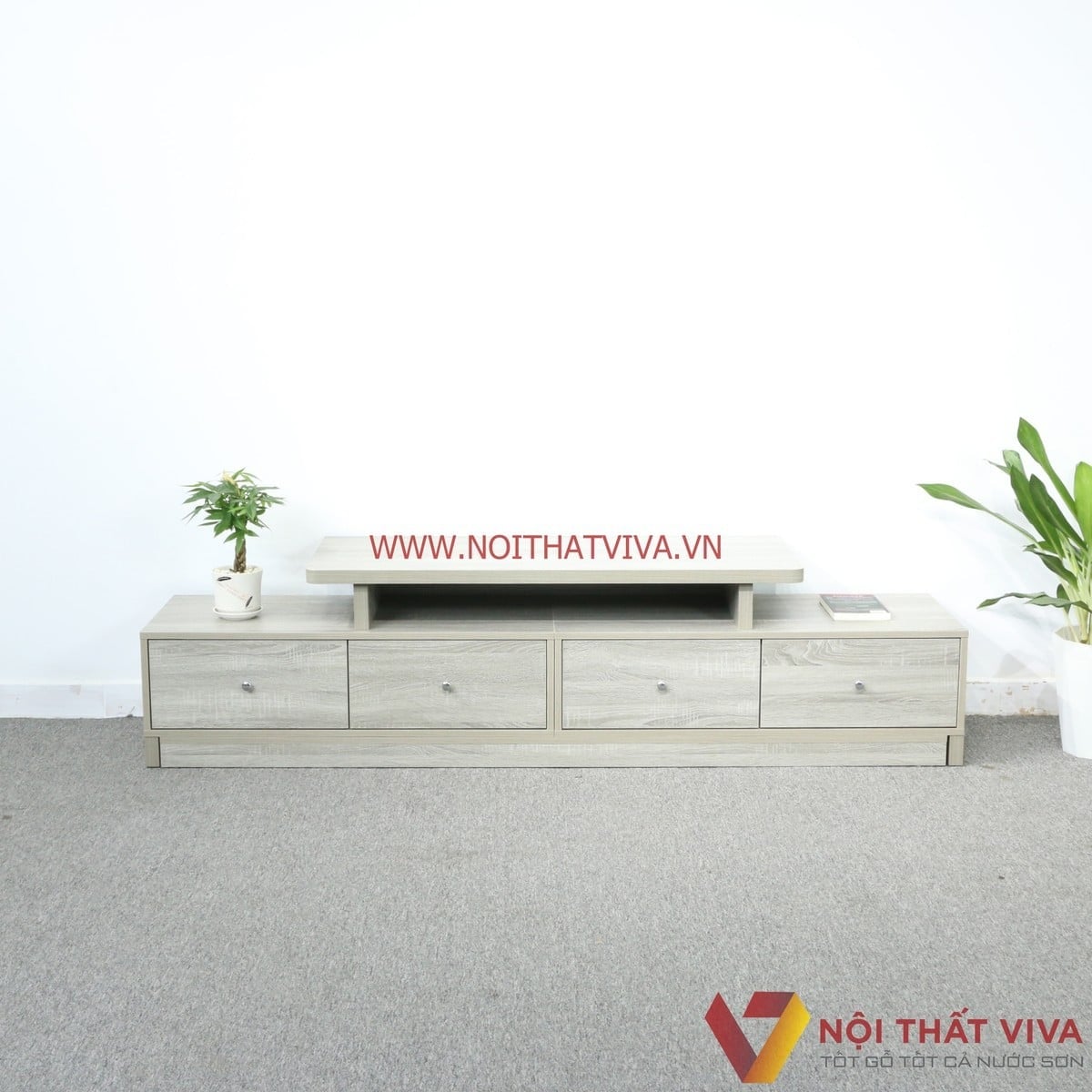 Mẫu kệ tivi ph&ograve;ng kh&aacute;ch hiện đại do Viva thi c&ocirc;ng