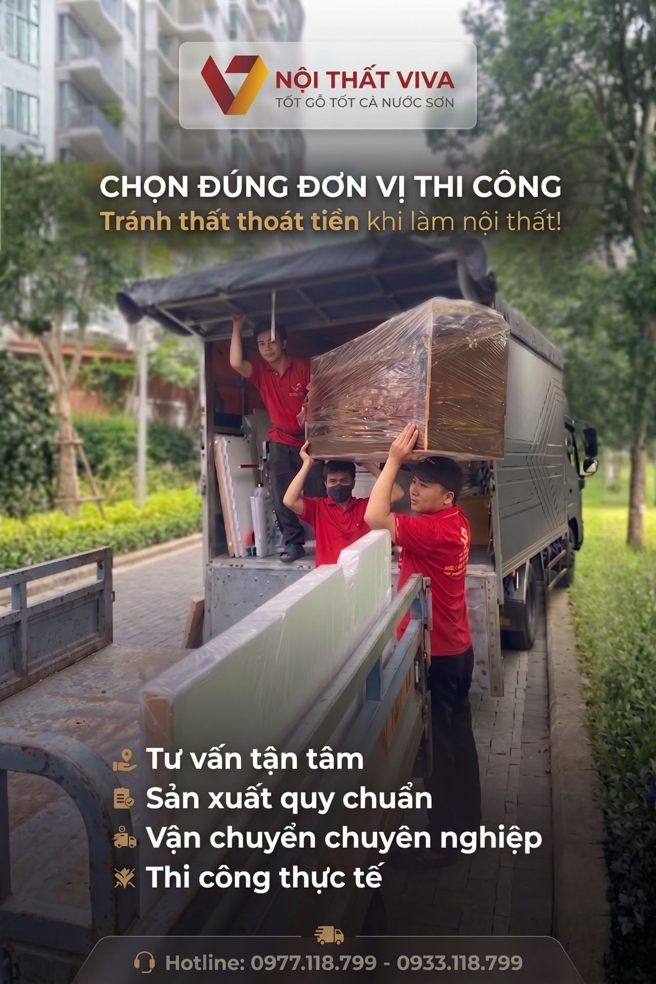 Thi c&ocirc;ng nội thất trọn g&oacute;i tại TP.HCM
