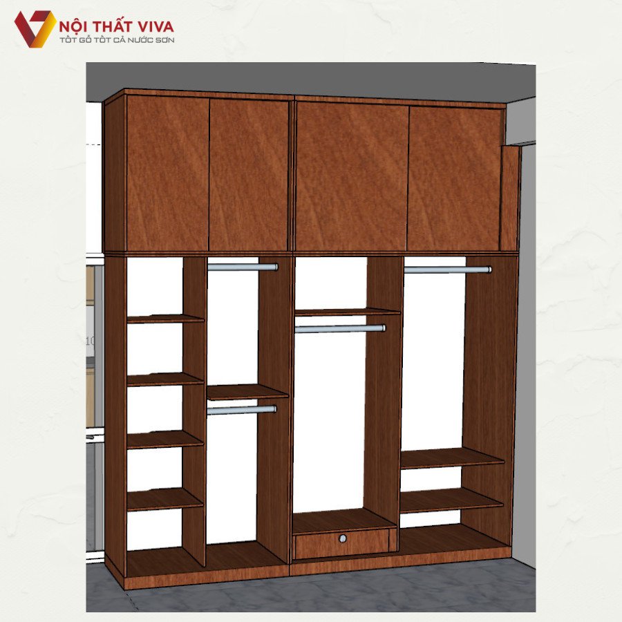 Thiết kế mẫu tủ quần áo bằng gỗ đáng mơ ước theo gợi ý từ chuyên gia