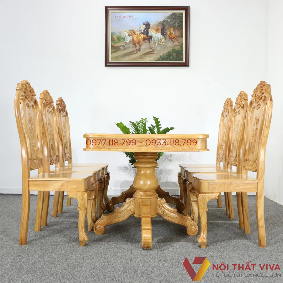 Top 5 bộ bàn ăn đẹp HCM cho gia đình 6-8 người 