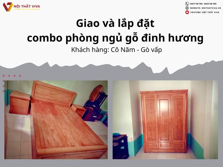 Top giường ngủ tủ quần áo giá rẻ gỗ tự nhiên dẫn đầu “ Bảng xếp hạng” tại Nội thất Viva