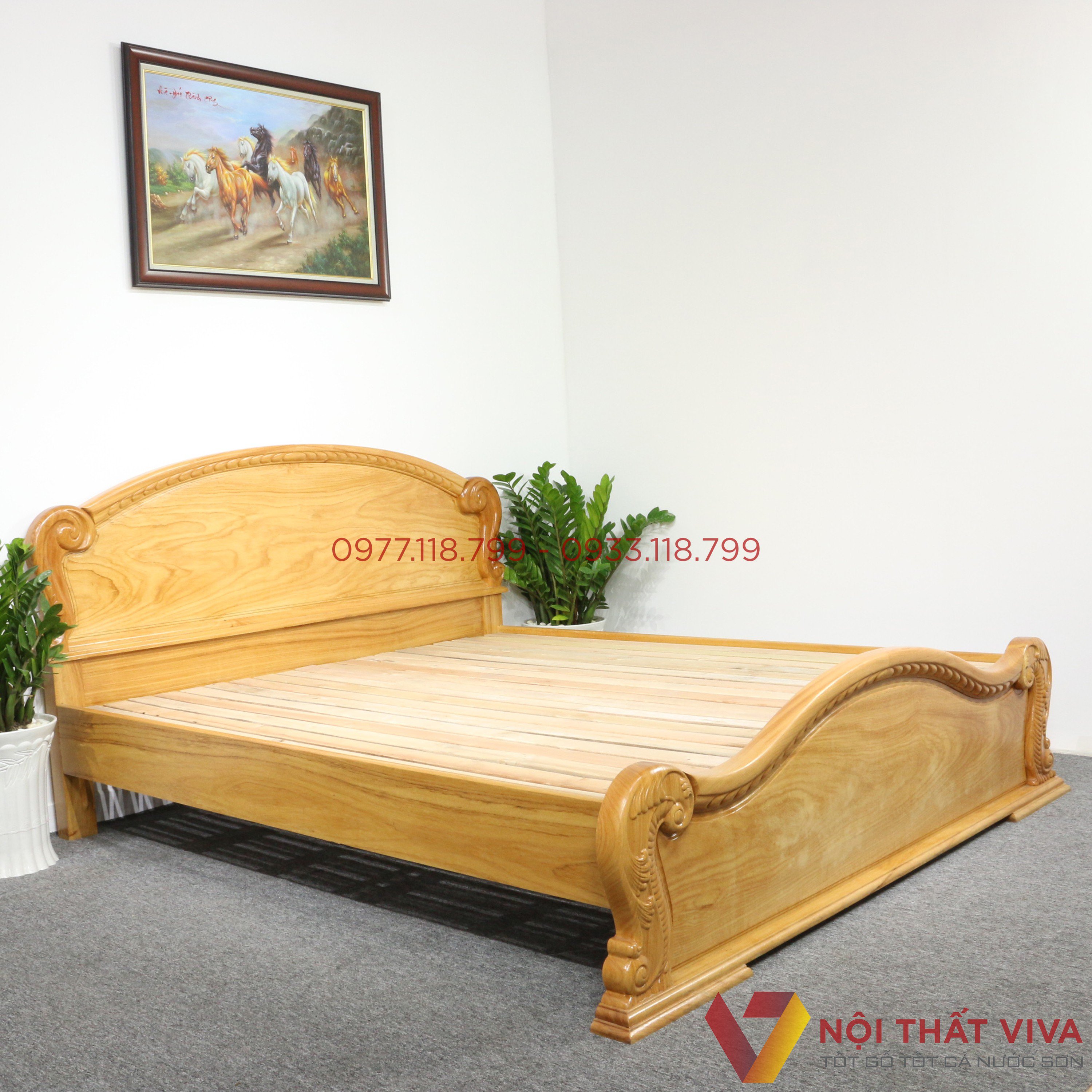 Top những mẫu giường ngủ tân cổ điển gỗ tự nhiên đang được bán chạy