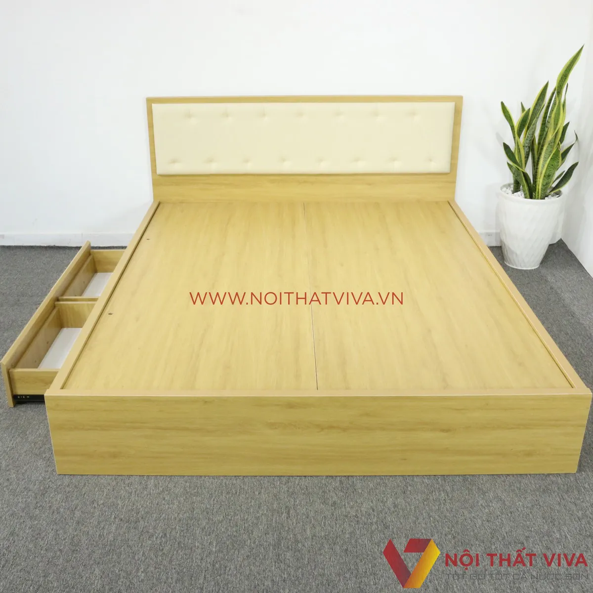 Từ A đến Z về giường ngủ 1m2 gỗ công nghiệp: Cấu tạo, mẫu đẹp, giá bao nhiêu?