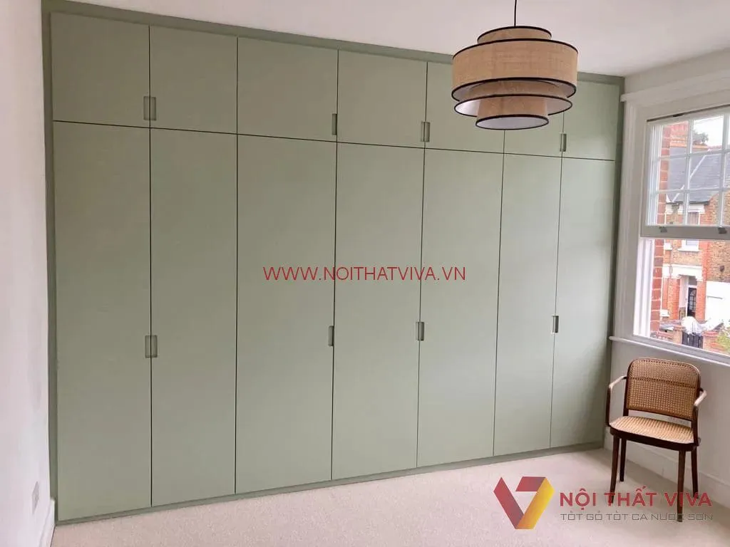 Tủ âm tường gỗ công nghiệp có nhiều kiểu dáng, phong cách hiện đại.