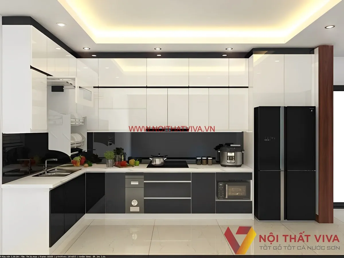 Tủ Bếp Gỗ Hình Chữ L - Thiết Kế Tối Đa Sự Tiện Nghi Cho Không Gian Bếp