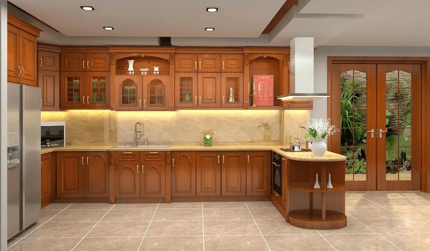 Tủ Bếp Gỗ Tự Nhiên