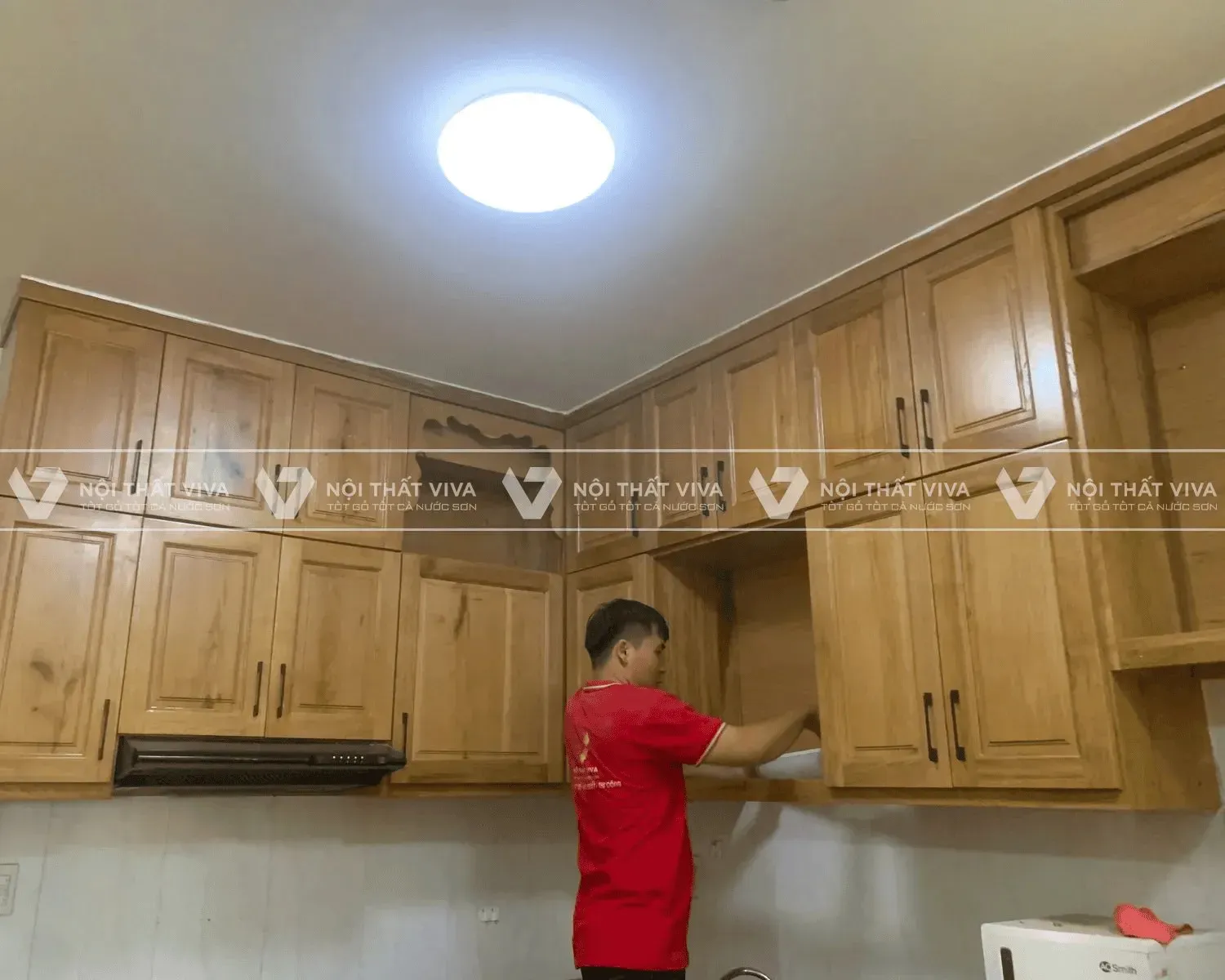 Tủ Bếp Gỗ Tự Nhiên