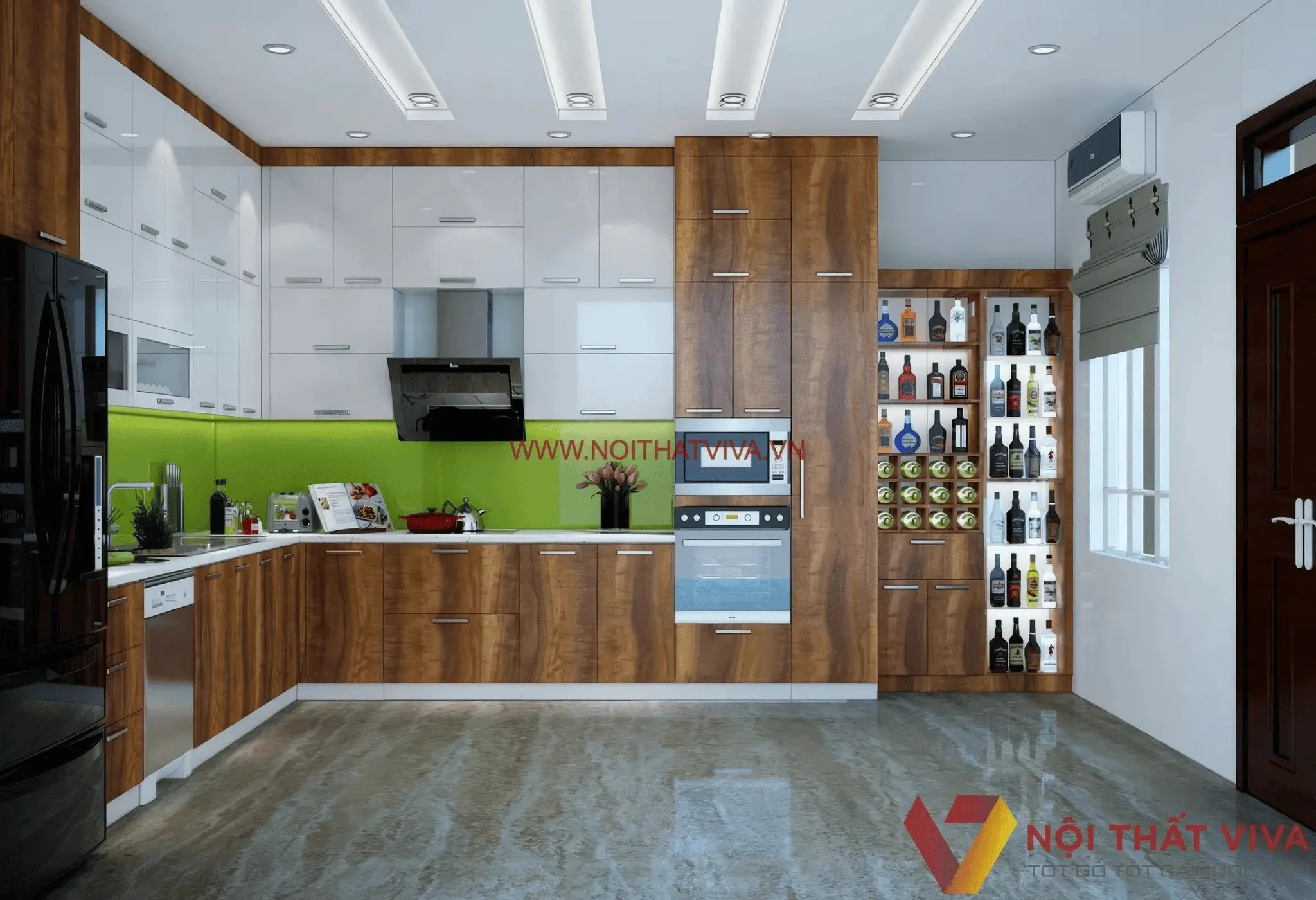 Tủ Bếp Gỗ Tự Nhiên