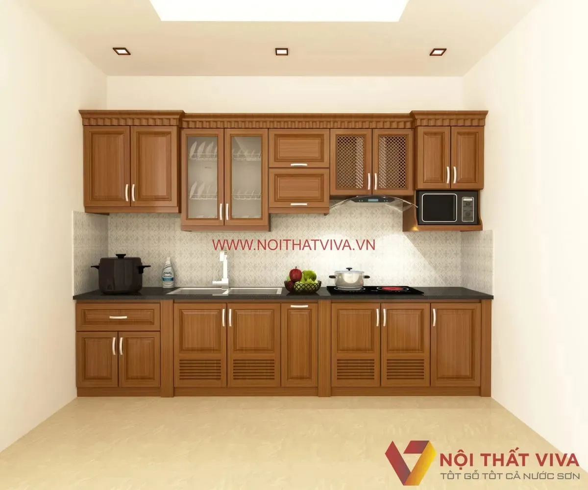 Tủ Bếp Gỗ Tự Nhiên