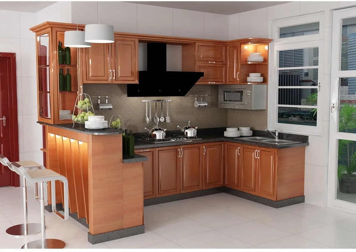 Tủ bếp gỗ Xoan Đào Chất lượng - Giá rẻ - Tiết kiệm 20 – 30% chi phí