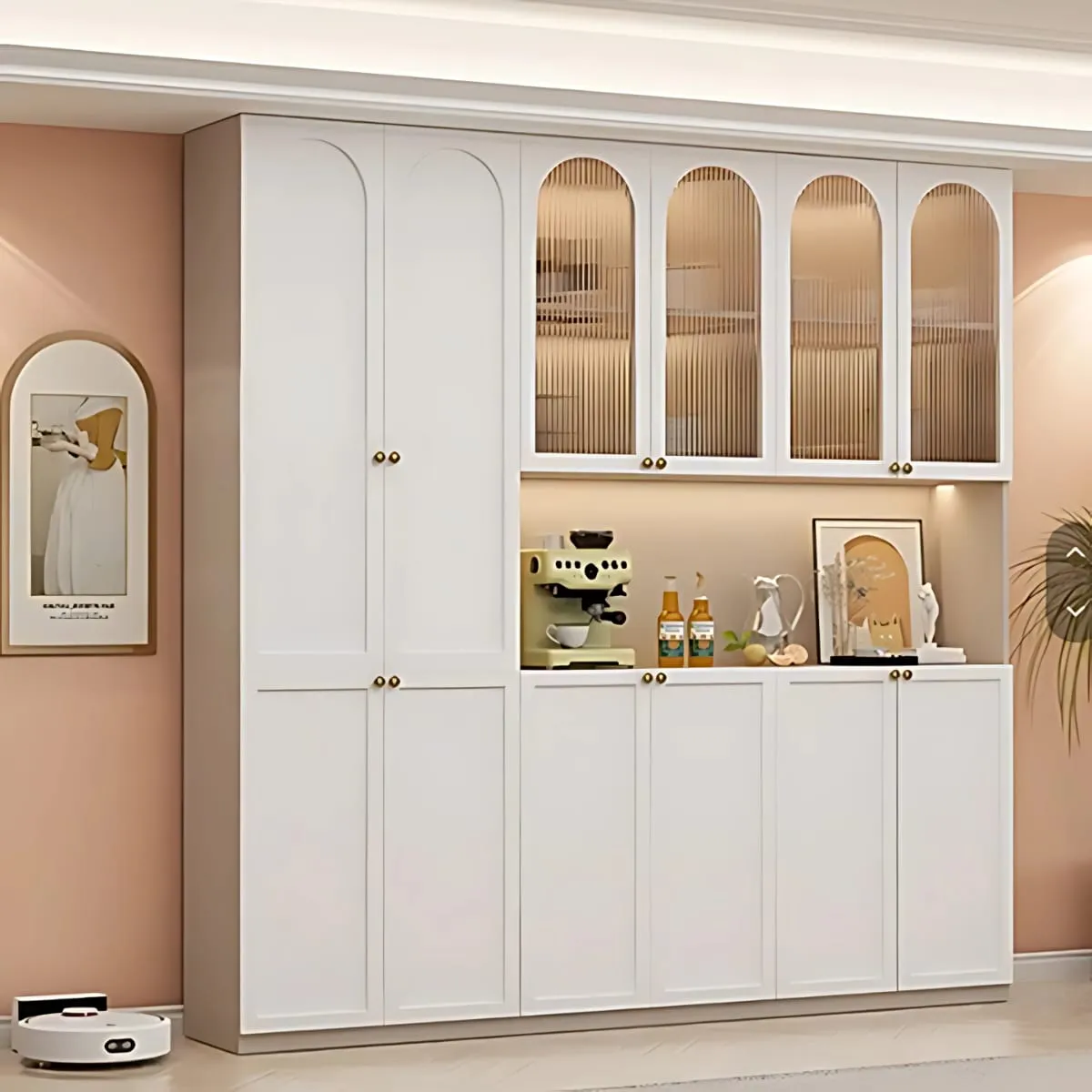 Tủ Buffet Gỗ Công Nghiệp Thiết Kế Sang Trọng Tiện Lợi