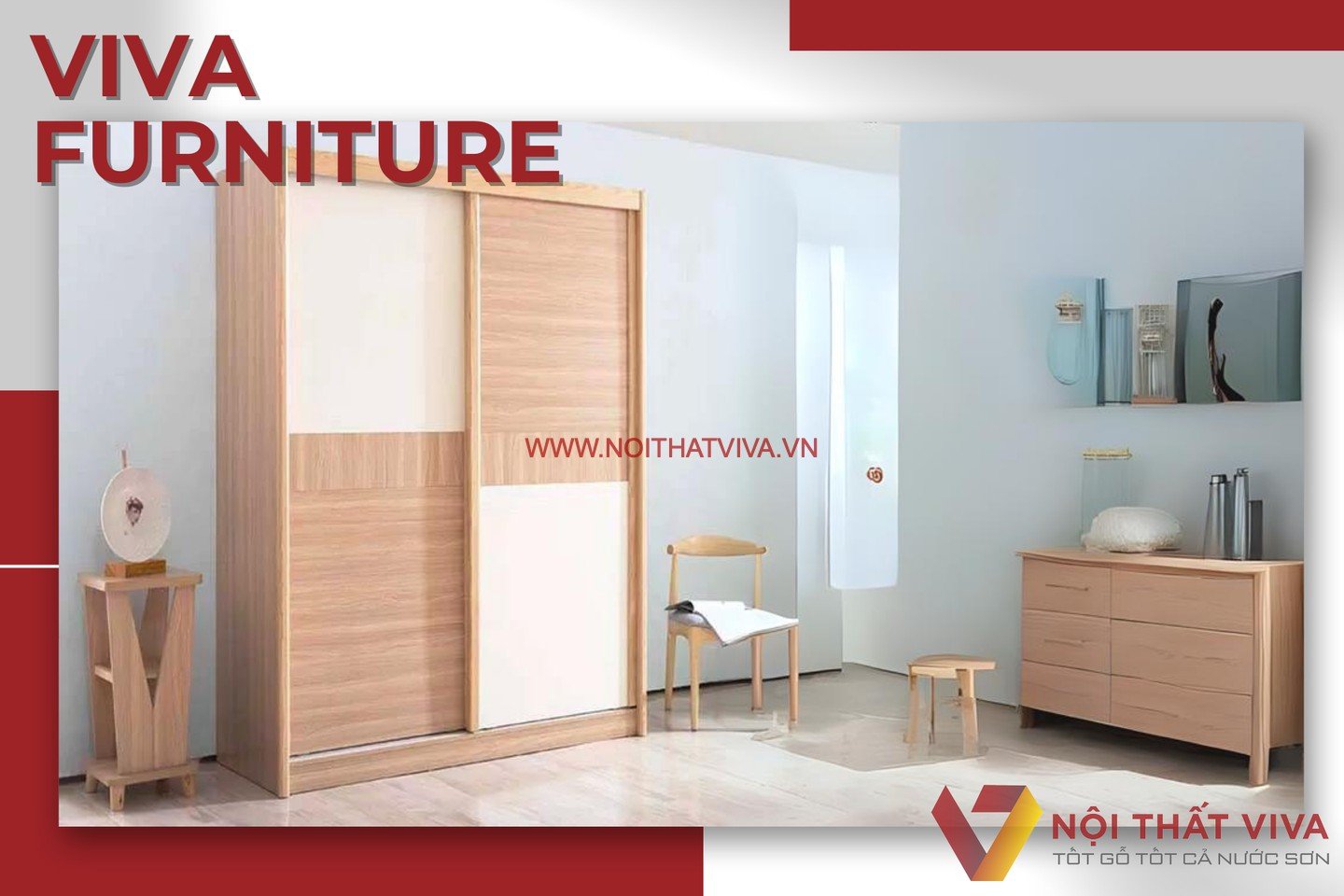 Tủ Cánh Lùa Gỗ Sồi Tự Nhiên Thiết Kế Hiện Đại Tinh Tế Đẹp