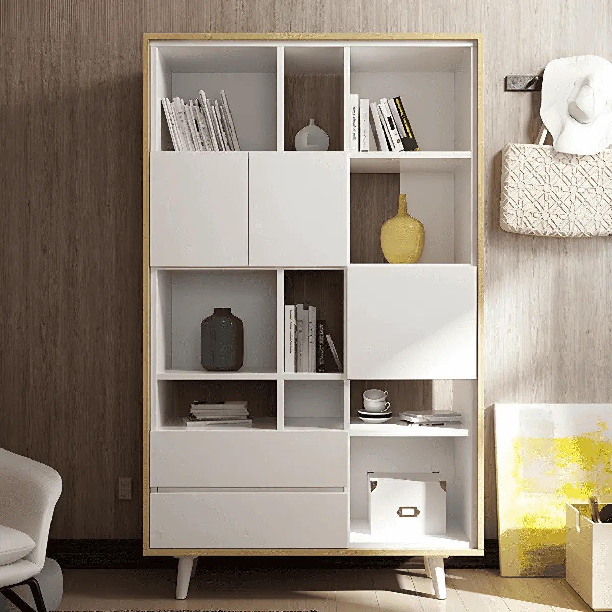 Tủ Hồ Sơ Đẹp Gỗ Công Nghiệp Phong Cách Thanh Lịch