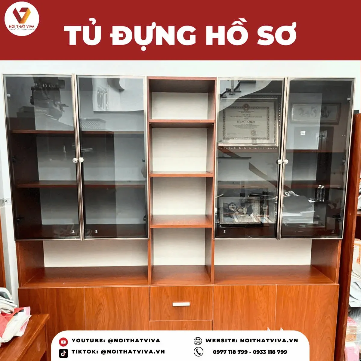 Tủ Hồ Sơ Gỗ Công Nghiệp