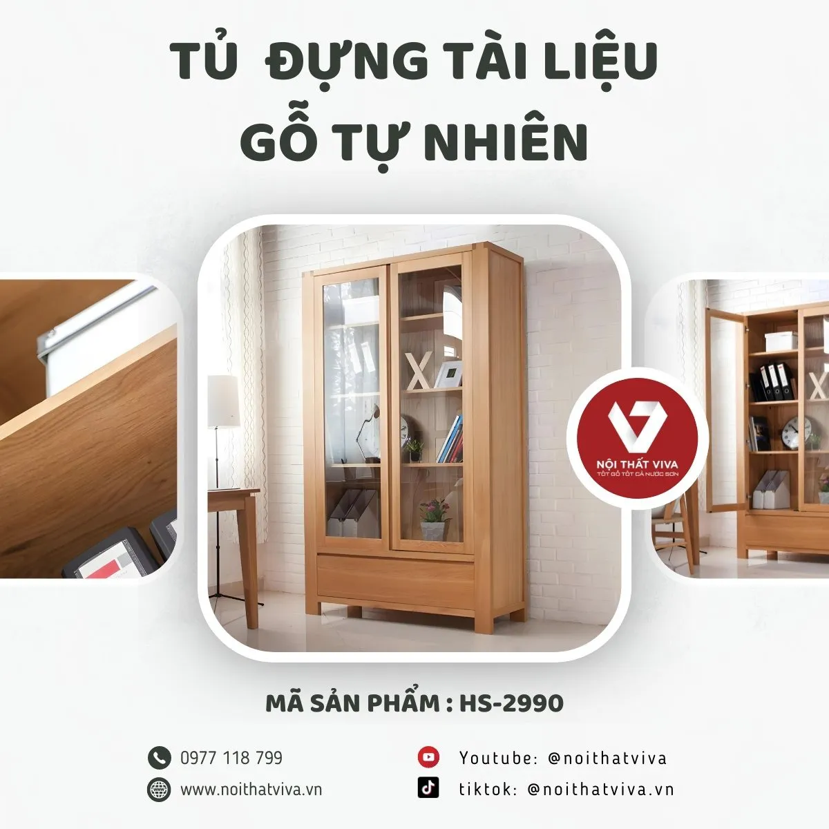 Tủ Hồ Sơ Gỗ Tự Nhiên