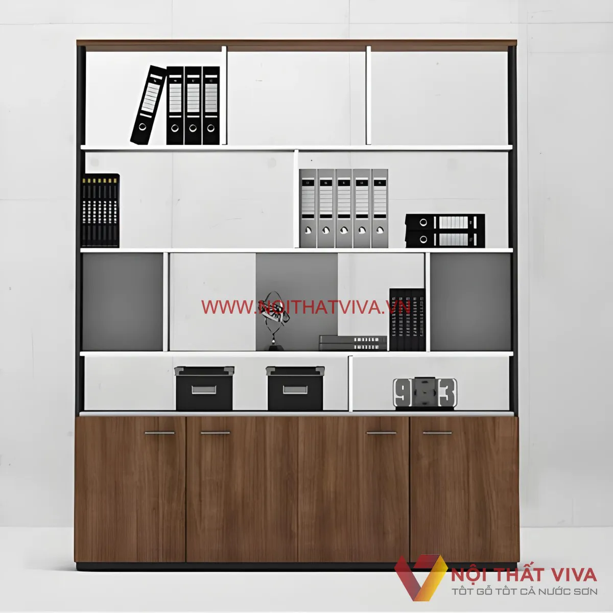 Tủ Kệ Để Hồ Sơ Tài Liệu Gỗ MDF Phủ Melamine Hiện Đại Giá Rẻ