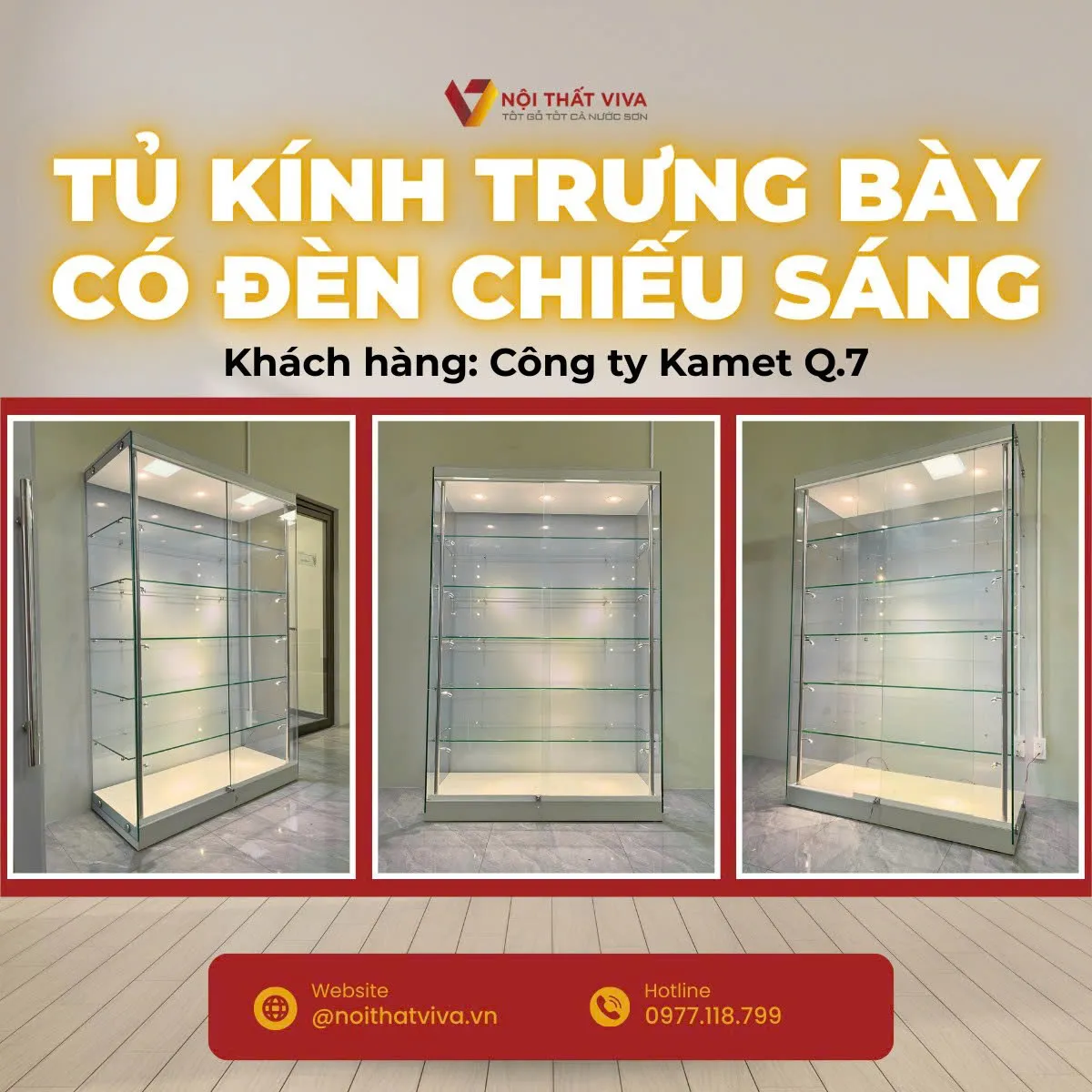 Tủ Kính Trưng Bày