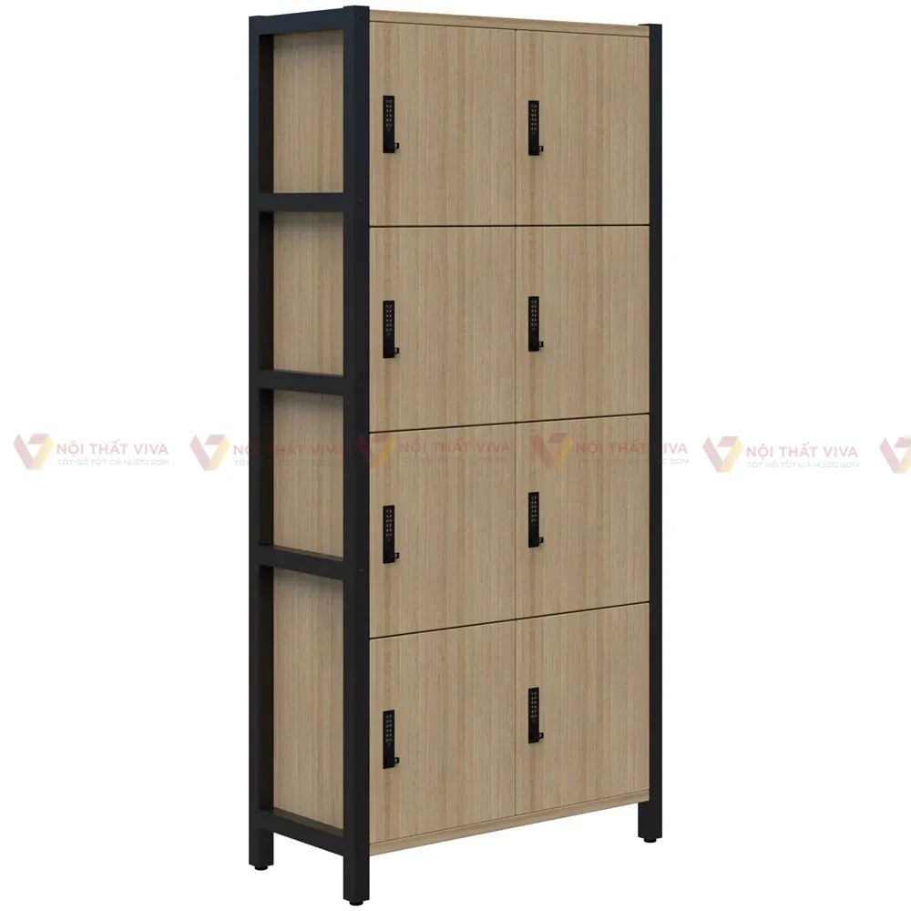 ​​​​​​​Tủ Locker 12 ngăn nhỏ gọn, tiết kiệm diện tích.