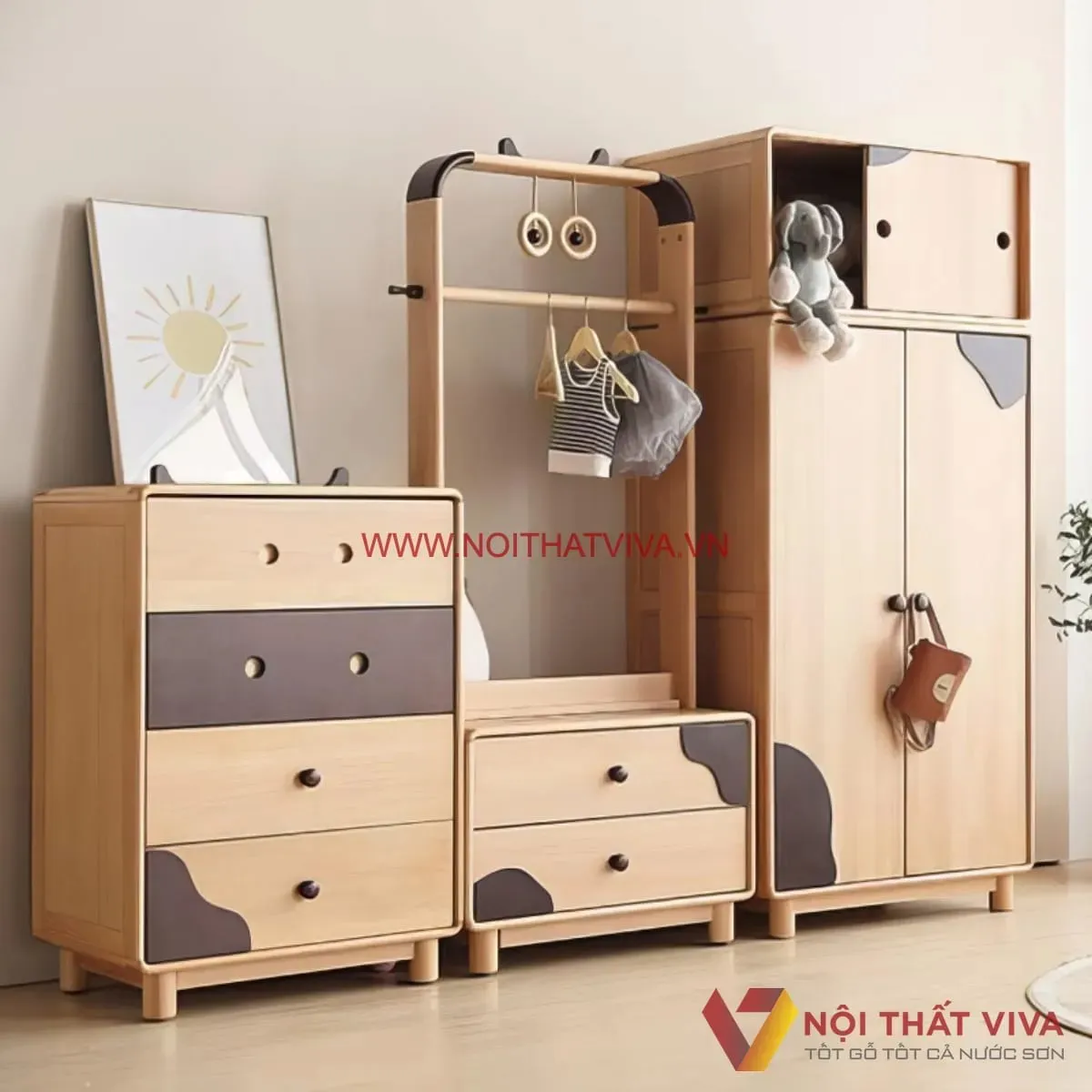 Tủ Quần Áo Cho Bé Trai