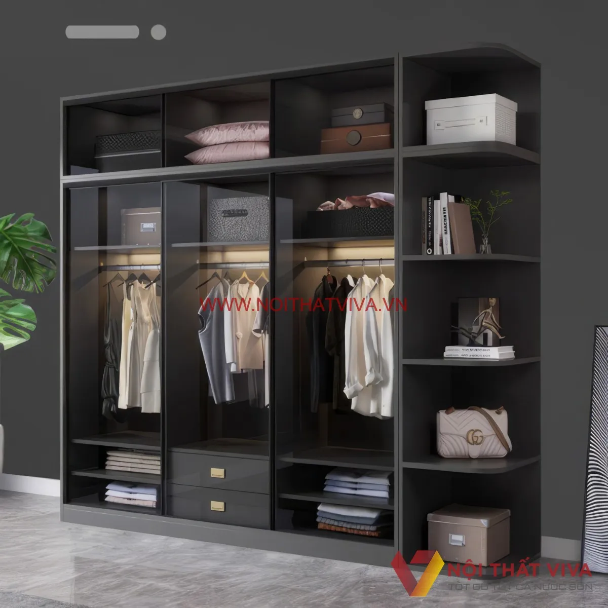 Tủ Quần Áo Cửa Lùa