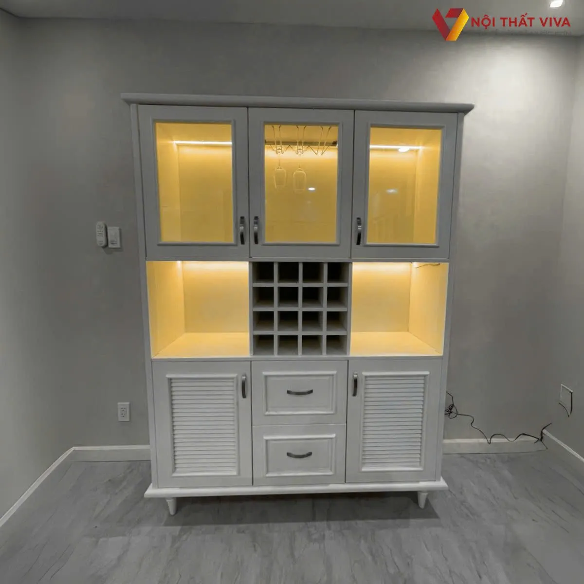 tủ rượu c&aacute;nh k&iacute;nh