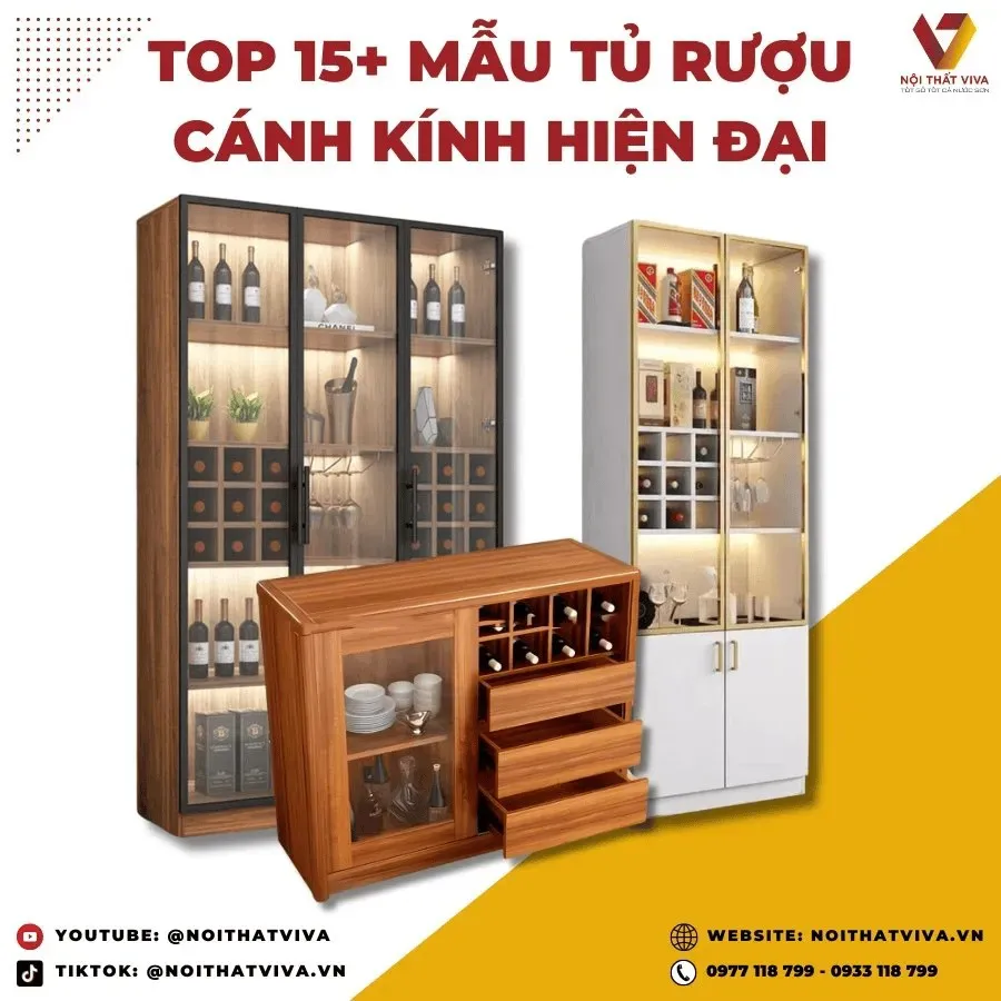 Tủ Rượu Cánh Kính