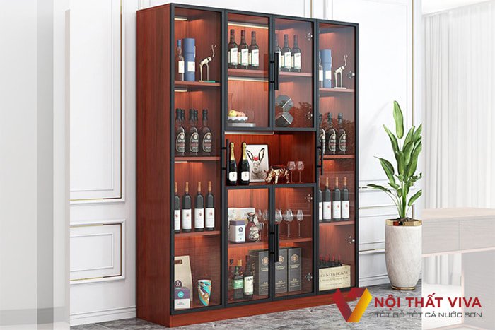 Có đa dạng kiểu dáng, mẫu mã tủ rượu gỗ nhôm kính đẹp hiện đại.