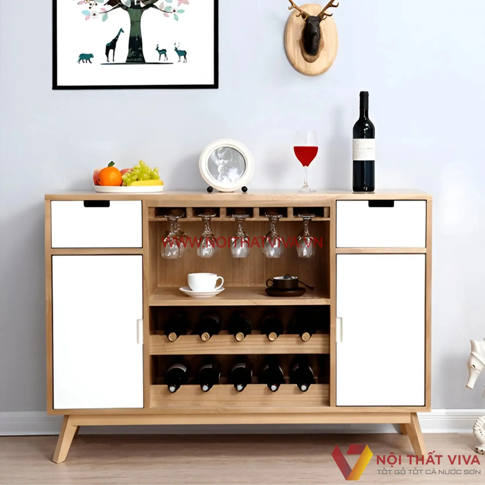 Tủ Rượu Gỗ Công Nghiệp