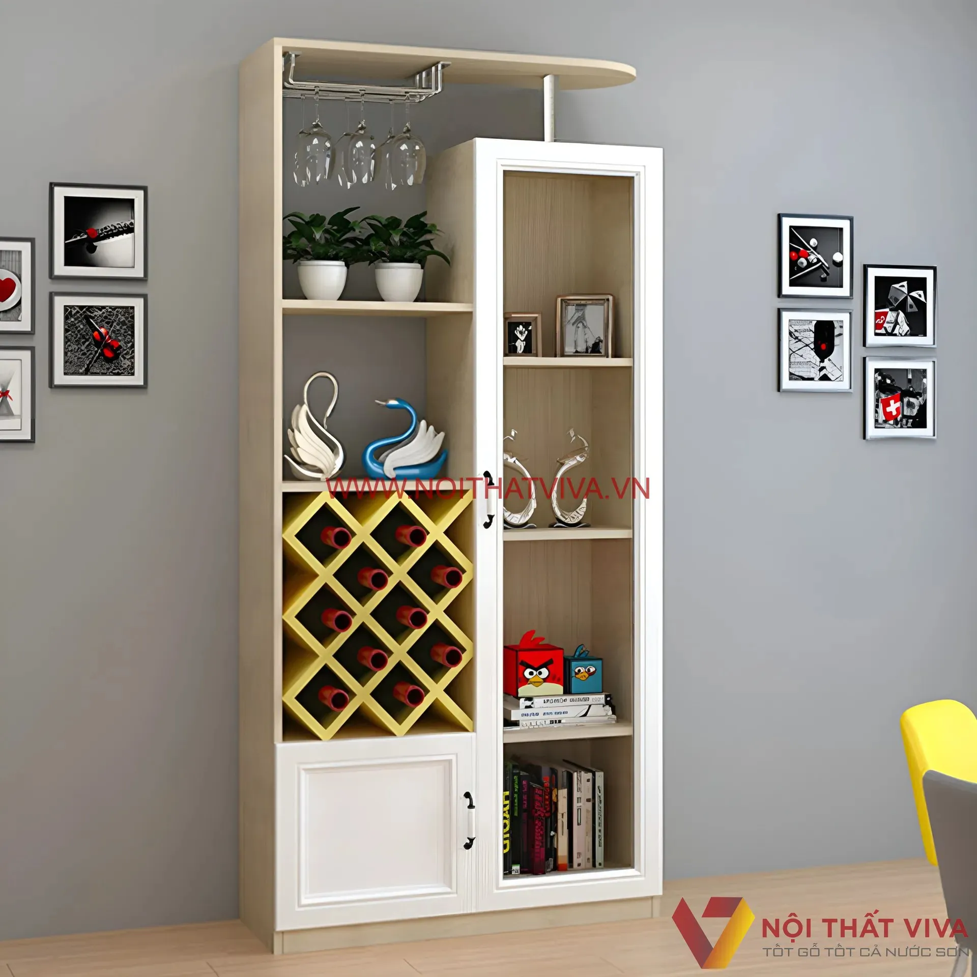 Tủ Rượu Gỗ Công Nghiệp