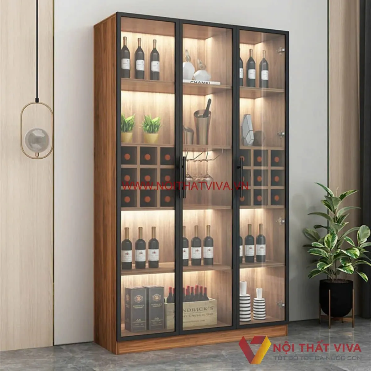 Tủ Rượu Gỗ Công Nghiệp