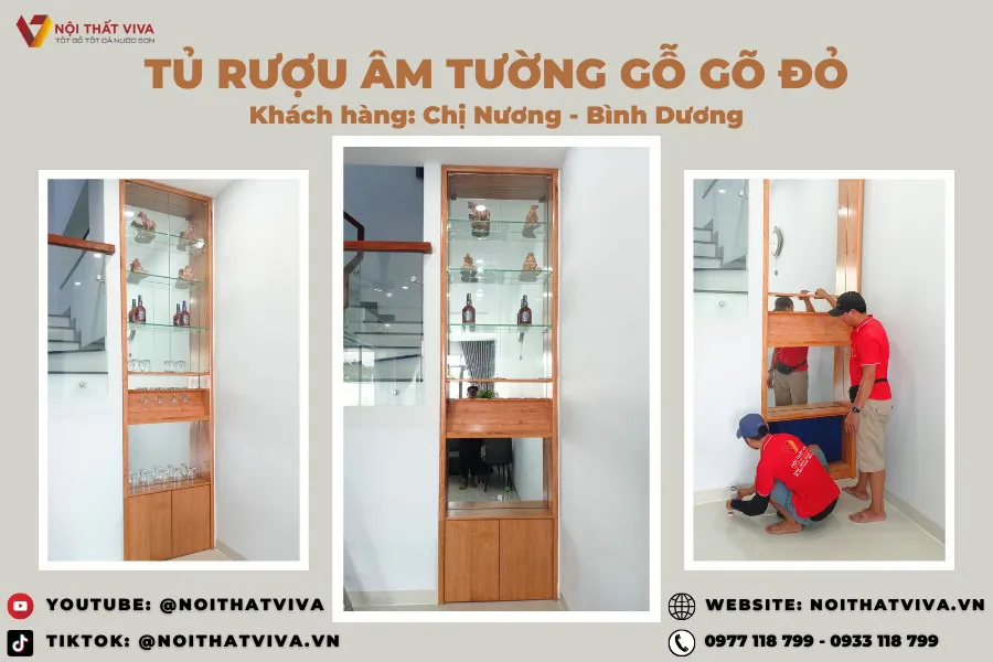 Tủ Rượu Gỗ Tự Nhi&ecirc;n Đẹp Gi&aacute; Tốt