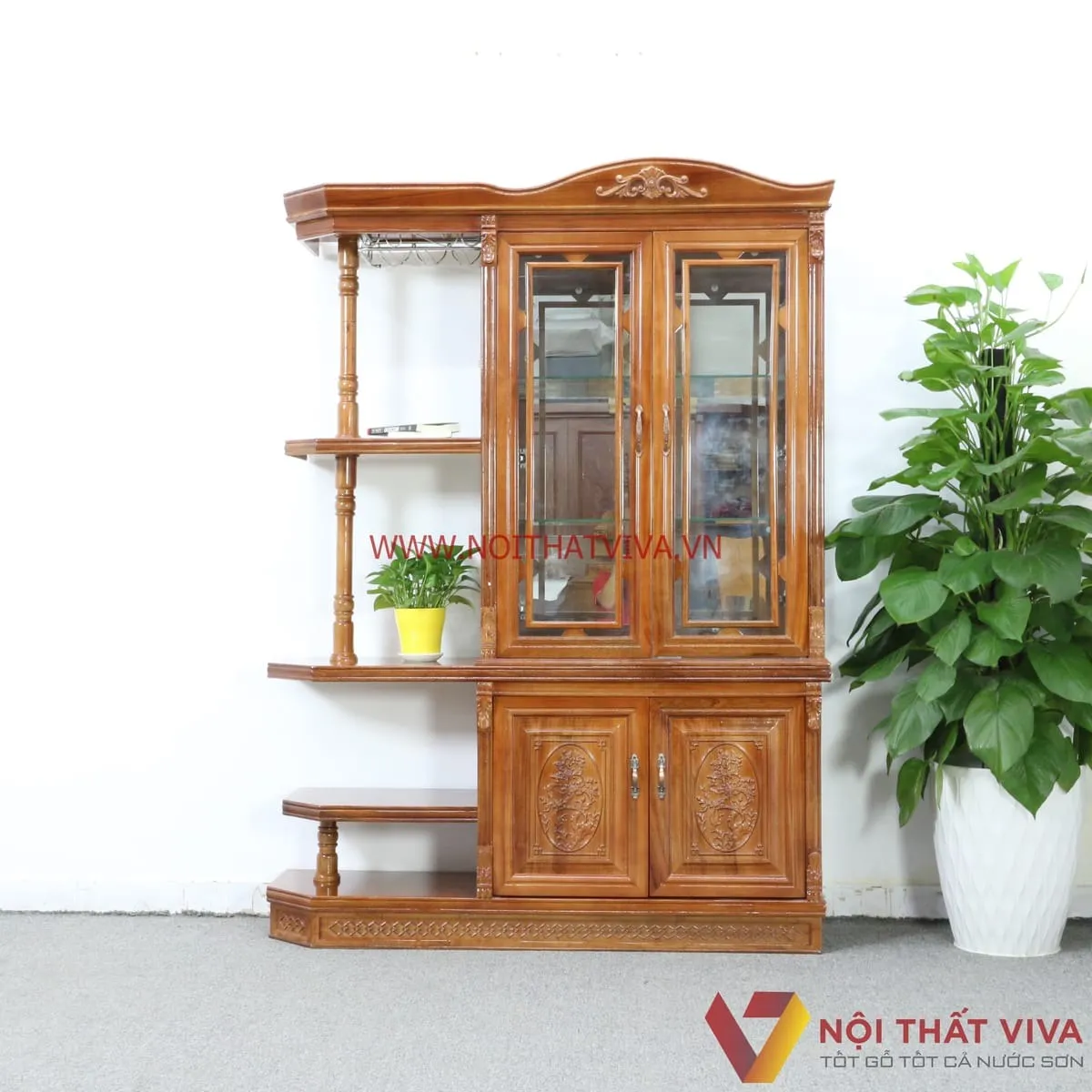 Tủ Rượu Gỗ Tự Nhi&ecirc;n Đẹp Gi&aacute; Tốt