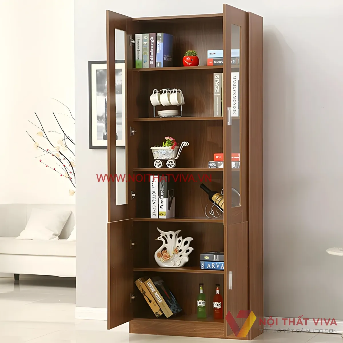 Tủ Tài Liệu Văn Phòng Gỗ MDF Thiết Kế Chất Lượng Hiện Đại Giá Tốt