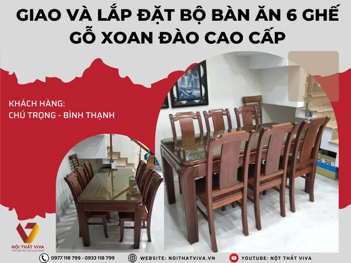 mua bộ bàn ăn 6 ghế