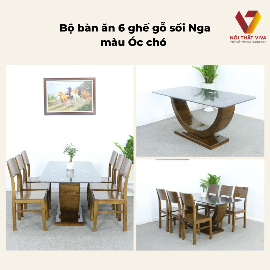 mua bộ bàn ăn 6 ghế