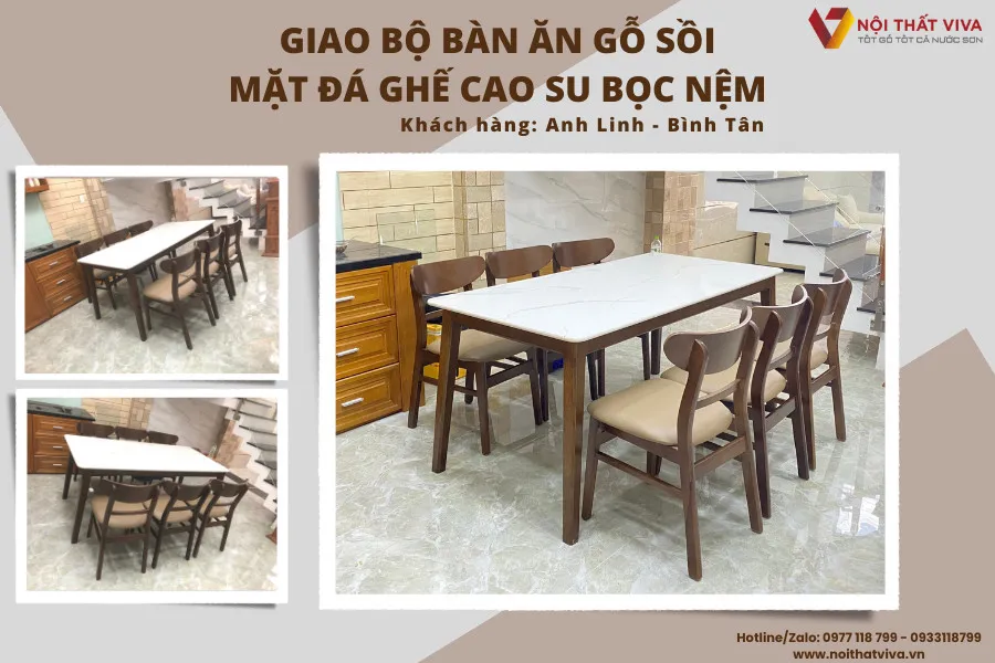 [TƯ VẤN] Nên mua bộ bàn ăn gỗ sồi Nga hay gỗ cao su?