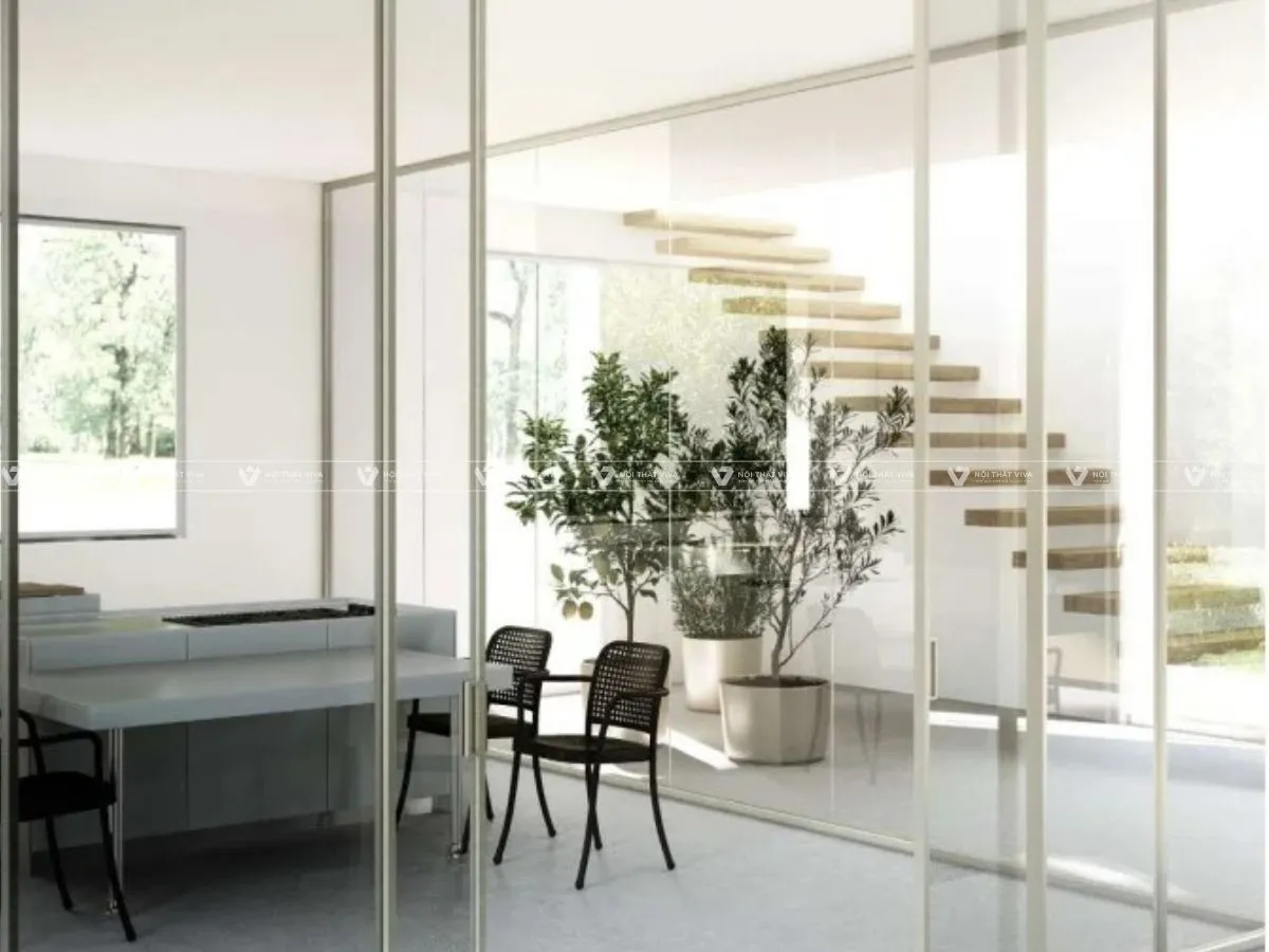 Vách Kính Ngăn Phòng