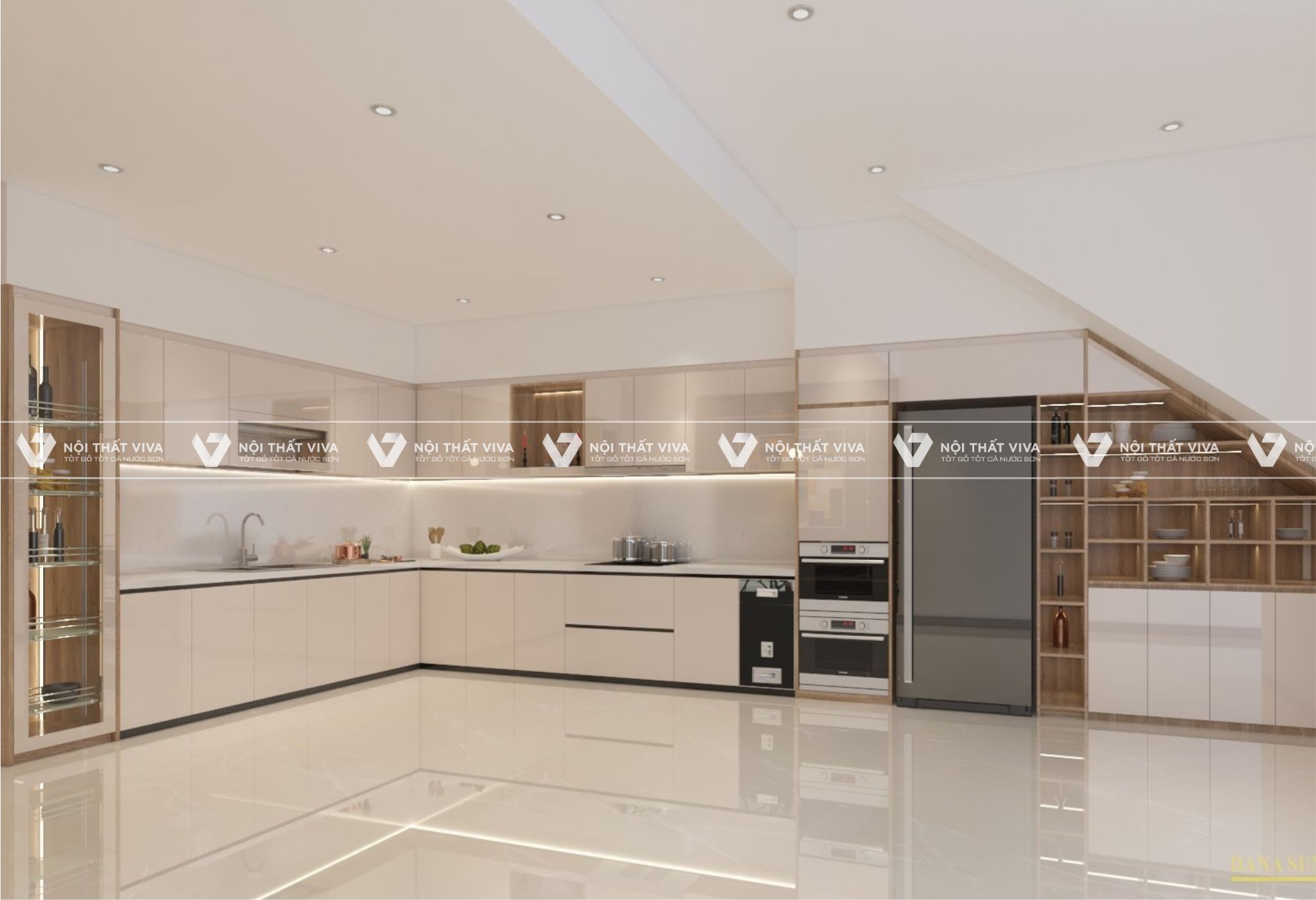 Tổng hợp 29+ mẫu tủ bếp acrylic đẹp cho gia chủ - Báo giá mới nhất