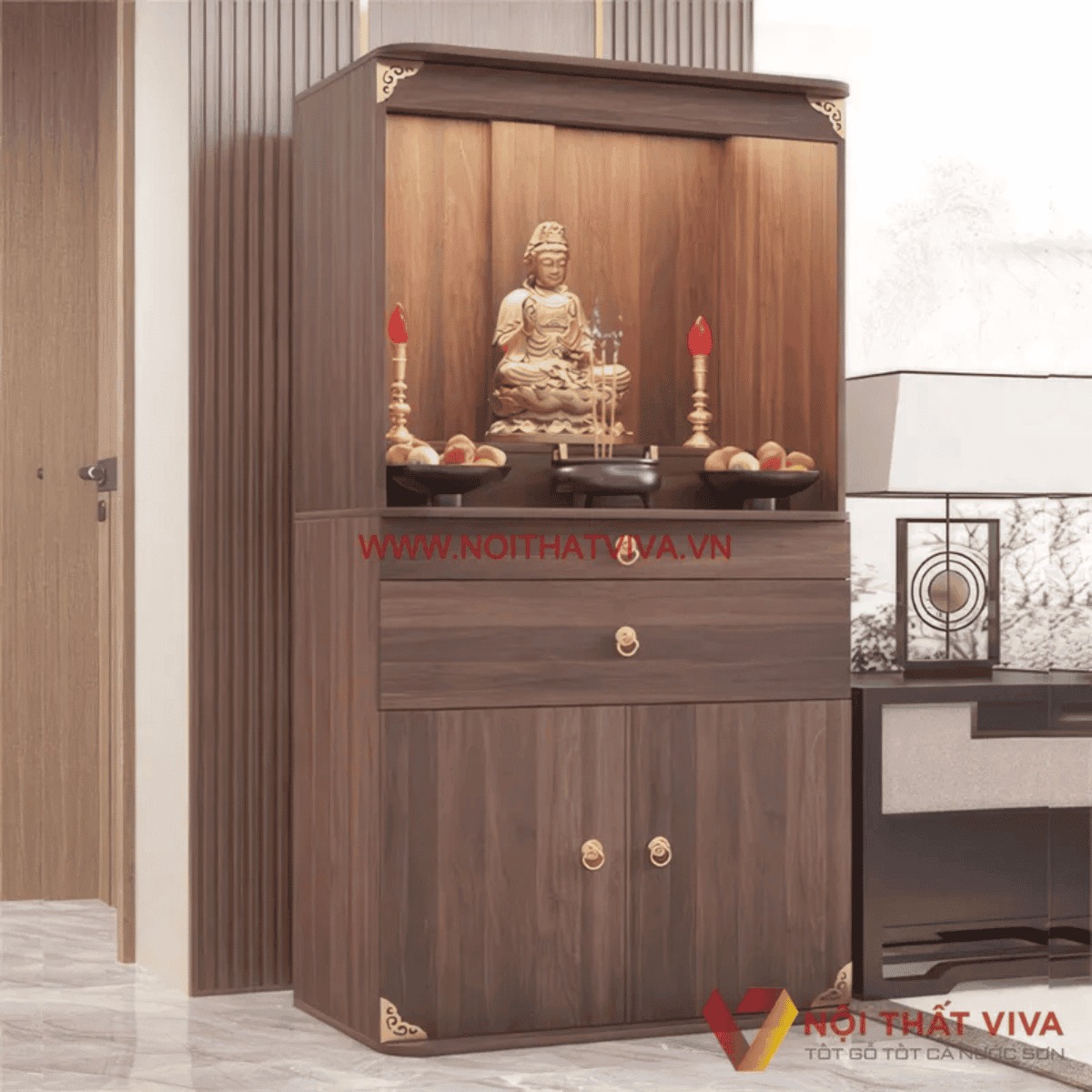 Tổng hợp 5 xu hướng thiết kế tủ thờ gỗ đơn giản, thịnh hành hiện nay