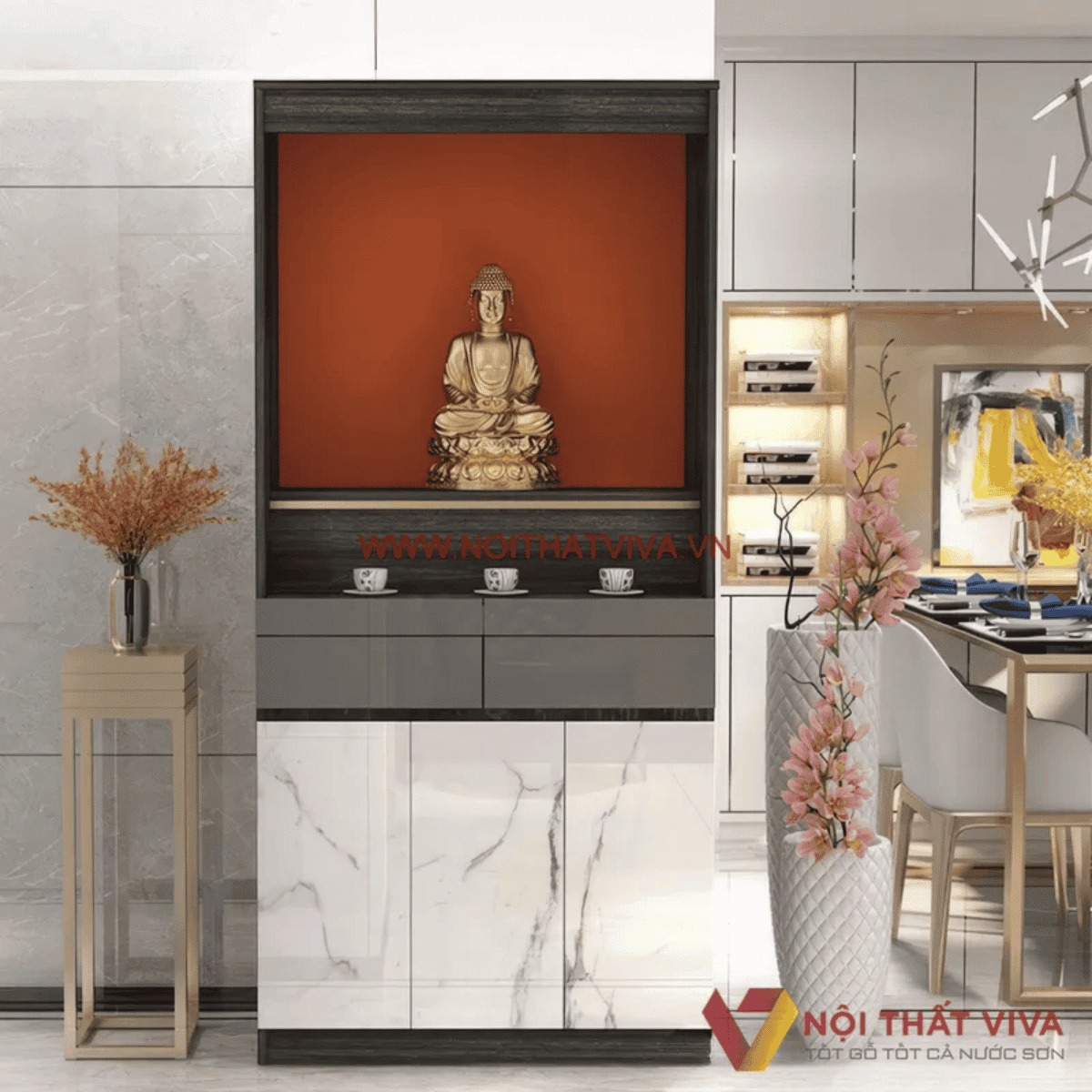 Tổng hợp 5 xu hướng thiết kế tủ thờ gỗ đơn giản, thịnh hành hiện nay