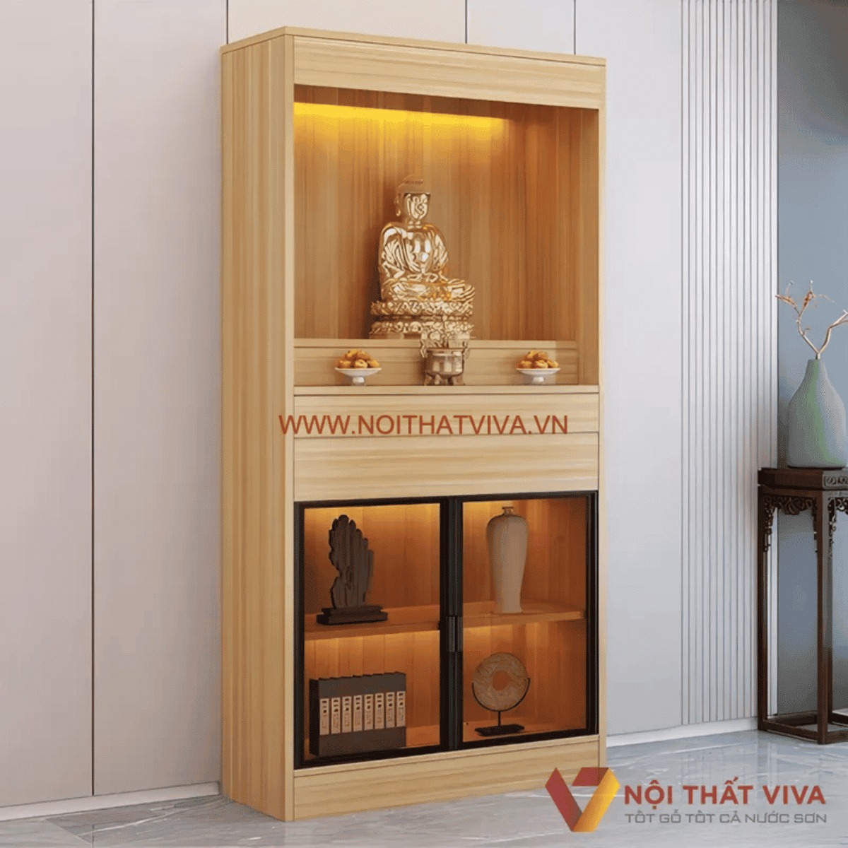Tổng hợp 5 xu hướng thiết kế tủ thờ gỗ đơn giản, thịnh hành hiện nay